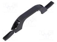 Holder; polypropylene; black; H: 18.7mm; L: 83.1mm; W: 13.7mm; handle MENTOR