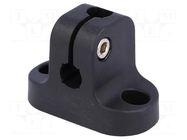 Mounting base; D: 10mm; S: 8mm; polyamide ELESA+GANTER