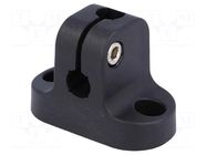 Mounting base; polyamide; D: 10mm; S: 8mm ELESA+GANTER