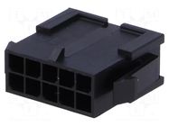 Connector: wire-wire; plug; male; Micro-Fit 3.0; 3mm; PIN: 10; 5A MOLEX