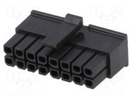 Plug; wire-board; female; Micro-Fit 3.0; 3mm; PIN: 16; w/o contacts MOLEX