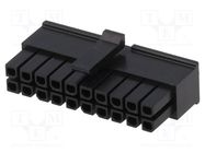 Plug; wire-board; female; Micro-Fit 3.0; 3mm; PIN: 20; w/o contacts MOLEX