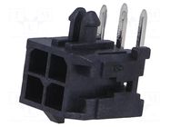 Connector: wire-board; socket; male; PIN: 4; Micro-Fit 3.0; THT MOLEX
