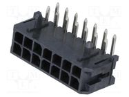 Socket; wire-board; male; Micro-Fit 3.0; 3mm; PIN: 14; THT; on PCBs MOLEX