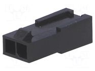 Connector: wire-wire; plug; male; PIN: 2; Micro-Fit 3.0; for cable MOLEX