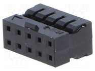 Connector: wire-wire/PCB; plug; female; PIN: 10; Milli-Grid 