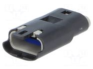 Connector: wire-wire; plug; male; Mizu-P25; PIN: 3; IP67; for cable MOLEX
