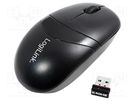 Optical mouse; black; USB; wireless; No.of butt: 3 LOGILINK
