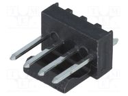 Socket; wire-board; male; KK 254; 2.54mm; PIN: 4; snapped-in; THT MOLEX