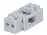 Connector: IDC; plug; female; PIN: 2; IDC; THT; 2.54mm; tinned; 1x2 TOMIC