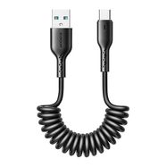 Fast Charging cable for car Joyroom USB-A to Type-C Easy-Travel Series 3A 1.5m, coiled (black), Joyroom