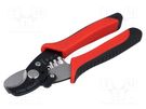 Pliers; cutting,for wire stripping; 170mm; 6÷21mm2 NEWBRAND