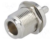Connector: N; socket; female; straight; crimped; gold-plated; RG58 YIZN Jiangsu Tengyu Electronics co.