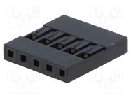 Connector: pin strips; plug; NSR/NDR; female/male; PIN: 5; 2.54mm NINIGI