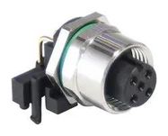 SENSOR CONN, FEMALE, 4POS, M12, PANEL