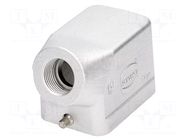 Enclosure for connectors: HDC; size 6B; for cable; IP65; angled HARTING