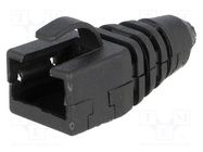 RJ45 plug boot; black ENCITECH