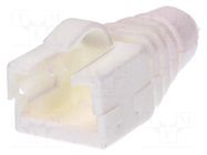 RJ45 plug boot; white ENCITECH