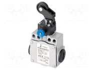 Limit switch; plastic roller Ø22mm,with reset; NO + NC; 10A POKÓJ