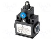 Limit switch; plastic roller Ø11mm,with reset; NO + NC; 10A POKÓJ