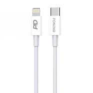 USB-C cable for Lighting Foneng X31, 20W 1m (white), Foneng