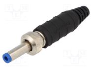 Plug; DC supply; female; for cable; soldering; 11A; 3.8÷4.4mm; IP68 SWITCHCRAFT