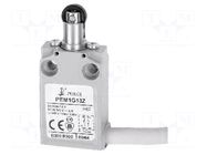 Limit switch; oblong plastic roller Ø12mm; NO + NC; 5A; cables POKÓJ