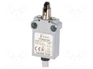 Limit switch; transversal plastic roller Ø12mm; NO + NC; 5A POKÓJ