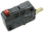 SWITCH, PIN PLUNGER, SPST-NO, 250V, 16A