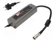 Power supply: switching; LED; 120W; 48VDC; 2.5A; 90÷264VAC; IP67 MEAN WELL