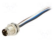 Connector: M8; male; PIN: 4; 4A; 60V; IP67; Nano-Change; straight MOLEX