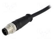 Connector: M12; plug; male; Micro-Change; PIN: 5; straight; 4A; 60V MOLEX