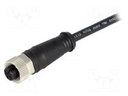 Connector: M12; plug; female; Micro-Change; PIN: 4; straight; 4A MOLEX