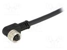 Connector: M8; female; PIN: 3; angled 90°; with lead; plug; 3A; IP67 MOLEX