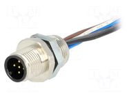 Connector: M12; socket; PIN: 5; male; Micro-Change; 250V; IP67; 4A MOLEX