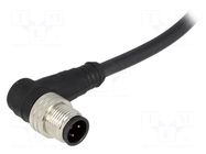 Connector: M12; plug; male; Micro-Change; PIN: 4; angled 90°; 4A MOLEX