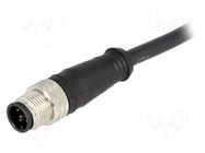 Connector: M12; plug; male; Micro-Change; PIN: 5; straight; 4A; 60V MOLEX