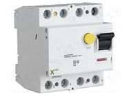 RCD breaker; Inom: 100A; Ires: 0.1A; Poles: 4; 400VAC; RCD 