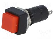 Switch: push-button; Pos: 2; SPST-NO; 3A/125VAC; OFF-(ON); Ø12mm NINIGI