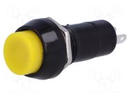 Switch: push-button; Pos: 2; SPST-NO; 1A/250VAC; OFF-(ON); Ø12mm NINIGI