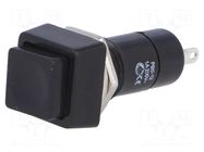 Switch: push-button; Pos: 2; SPST-NO; 1A/250VAC; OFF-ON; Ø12mm NINIGI