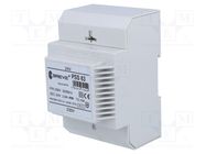 Transformer: mains; 63VA; 230VAC; 24V; Leads: terminal block; IP30 BREVE TUFVASSONS