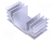 Heatsink: extruded; U; L: 35mm; W: 74mm; H: 30mm; aluminium STONECOLD