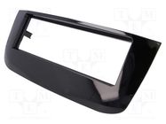 Radio frame; Fiat; 1 DIN; black gloss PER.PIC.