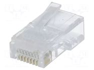 Connector: RJ45; plug; PIN: 8; 8p8c; for cable; IDC,crimped NINIGI