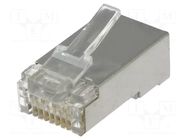 Connector: RJ45; plug; PIN: 8; Cat: 6; shielded; 8p8c; for cable NINIGI