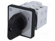 Switch: cam switch; Stabl.pos: 2; 25A; 0-1; for building in; 7.5kW PROMET