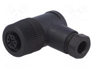 Connector: M12; plug; PIN: 4; female; angled 90°; screw terminal PHOENIX CONTACT