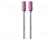 Grindingstone; Ø: 5mm; Ø: 3mm; 2pcs; aluminium oxide; Bit len: 10mm PG MINI