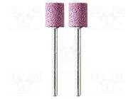 Grindingstone; Ø: 10mm; Ø: 3mm; 2pcs; aluminium oxide; Bit len: 12mm PG MINI